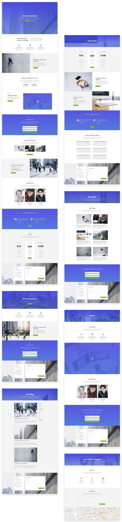 Business layout pack
