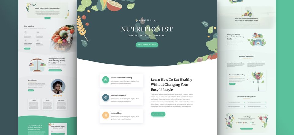 Nutritionist Layout Pack