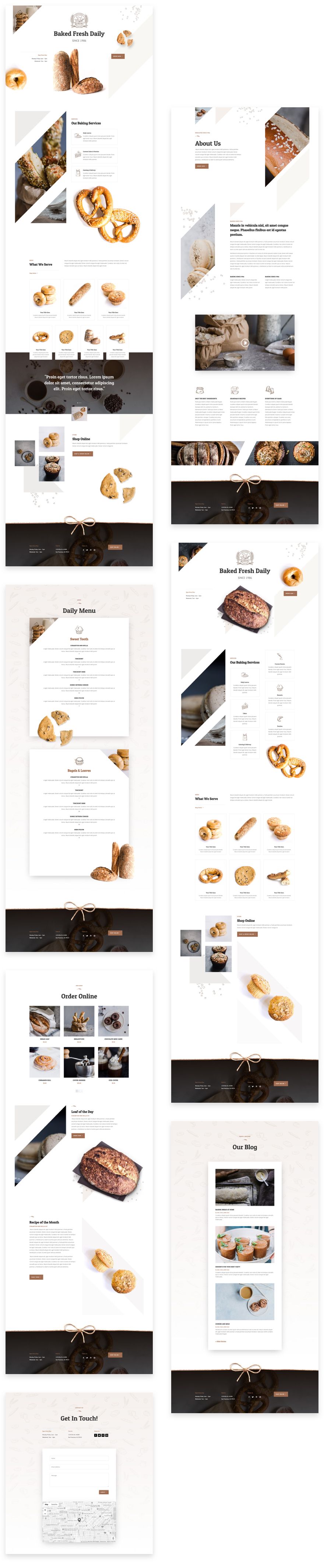 Bakery Divi Layout Pack