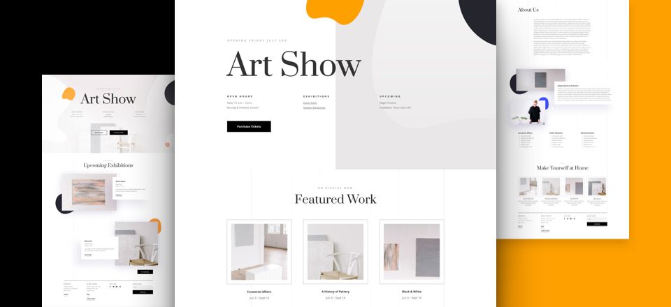 Art Gallery Divi Layout Pack