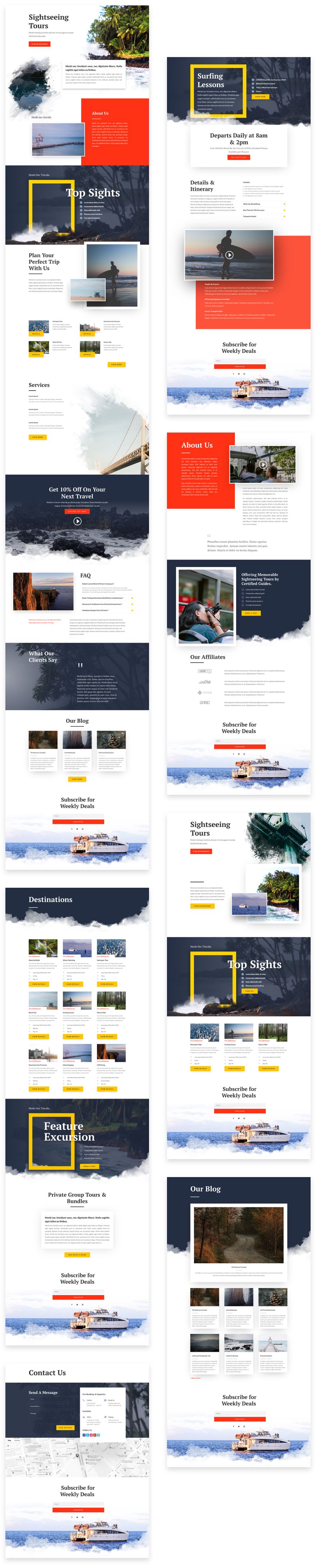 Sightseeing Divi Layout Pack