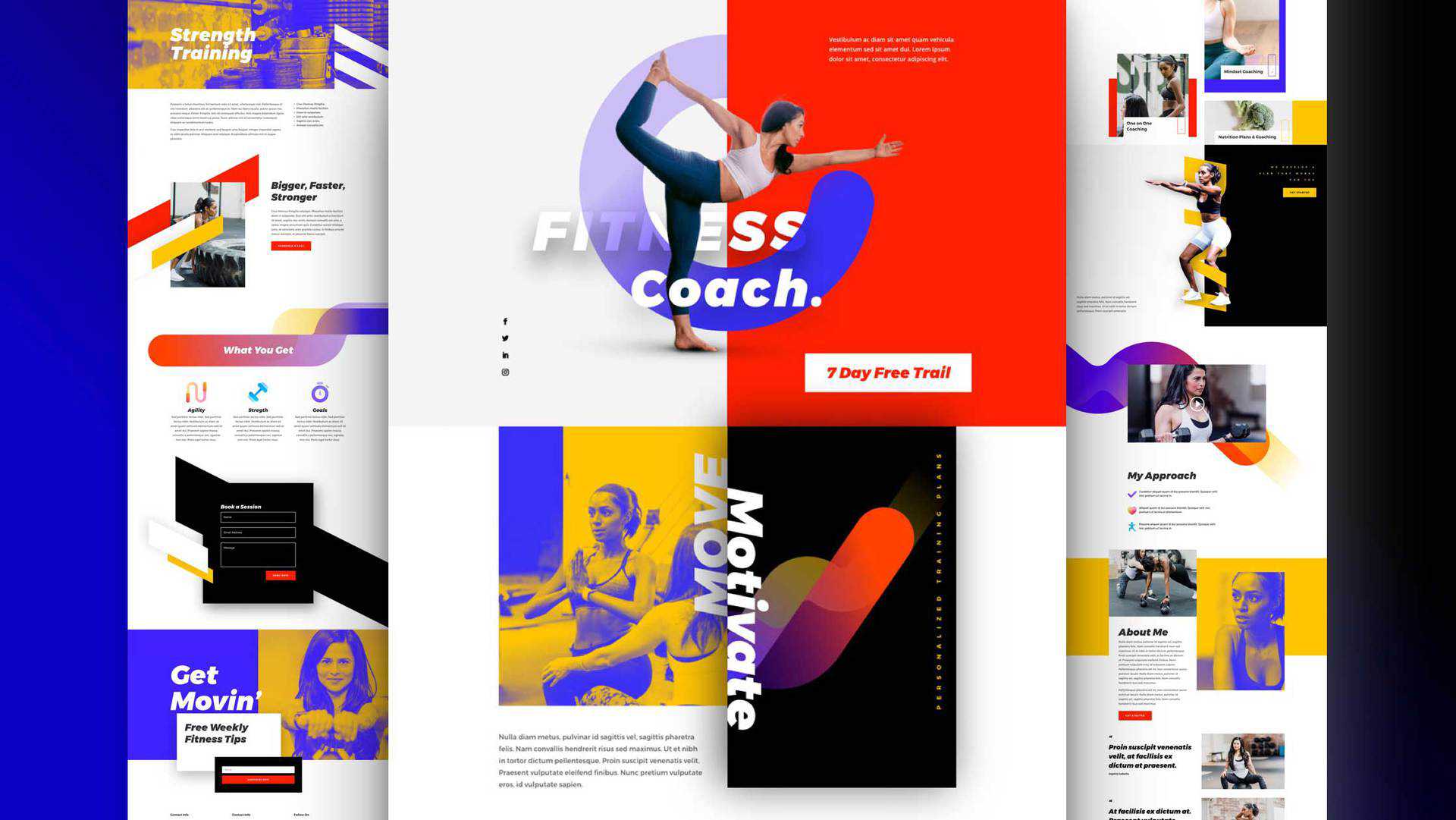 Fitness Coach Layout Pack