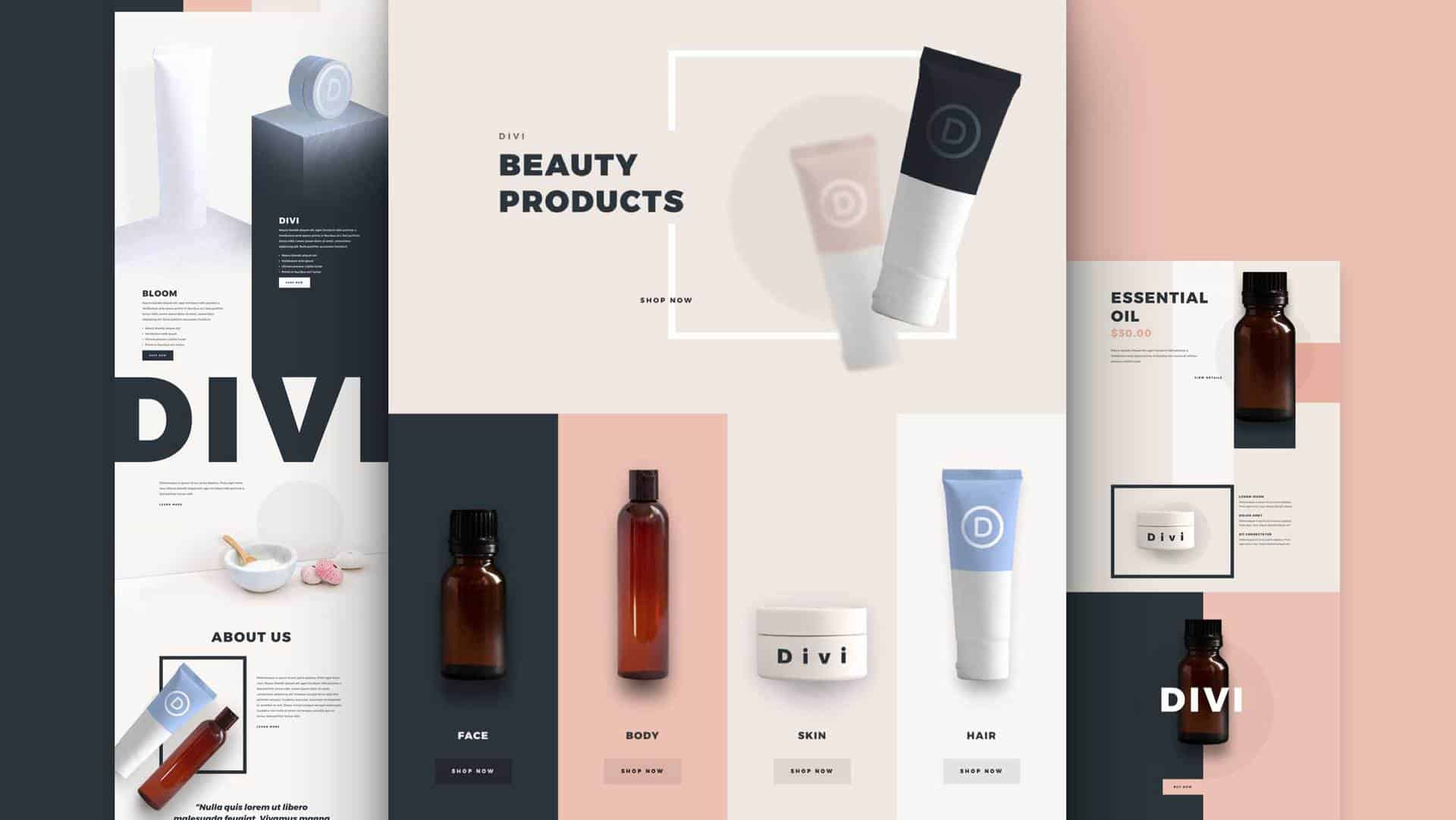 Beauty Products Layout pack