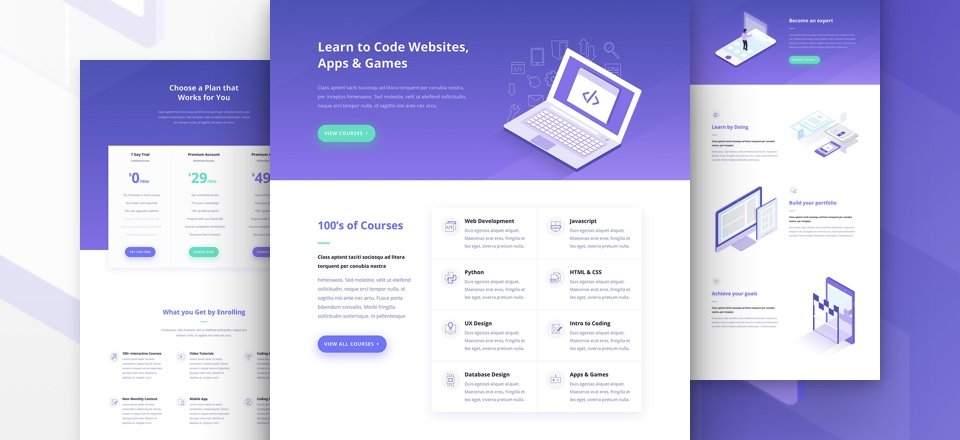 Learning Management (LMS) Layout Pack