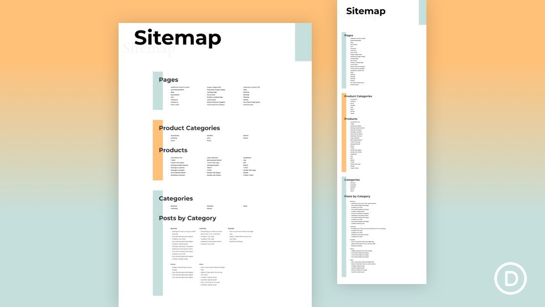 Dynamic HTML Sitemap