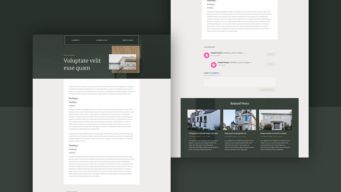 Blog Post Template for Realtor Layout